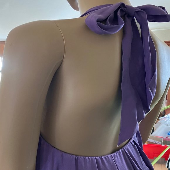 Laundry Silk Halter Dress Size 4 - Picture 5 of 5